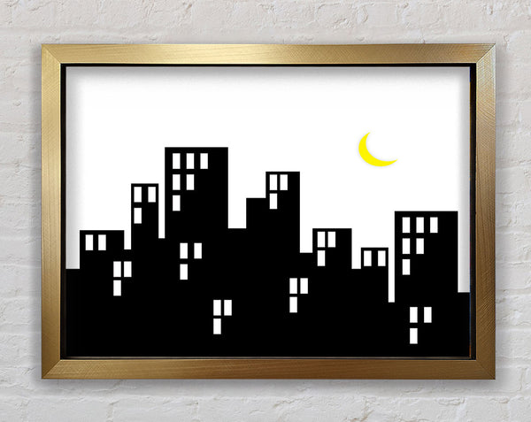 City Moonlight Framed Print