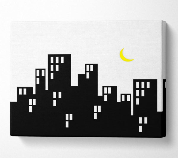  A Canvas Print of City Moonlight Canvas Art