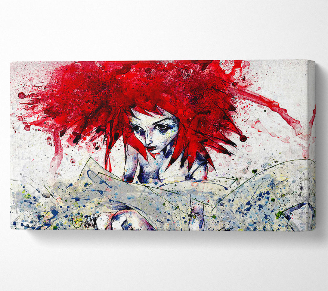  A Canvas Print of Pixie At The Bottom Of The Garden Canvas Art