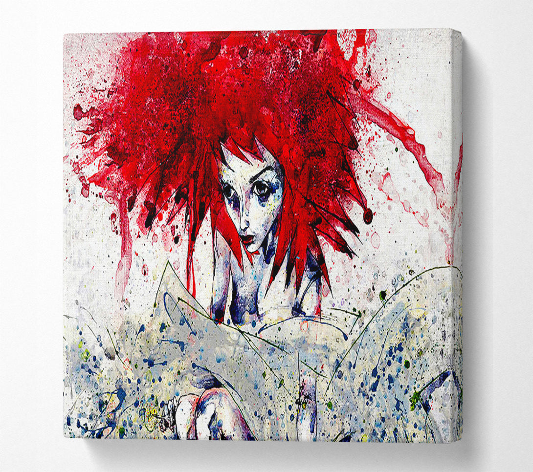  A Canvas Print of Pixie At The Bottom Of The Garden Canvas Art