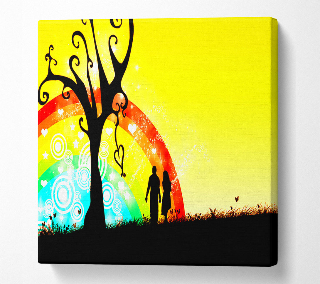  A Canvas Print of Love Rainbow Canvas Art