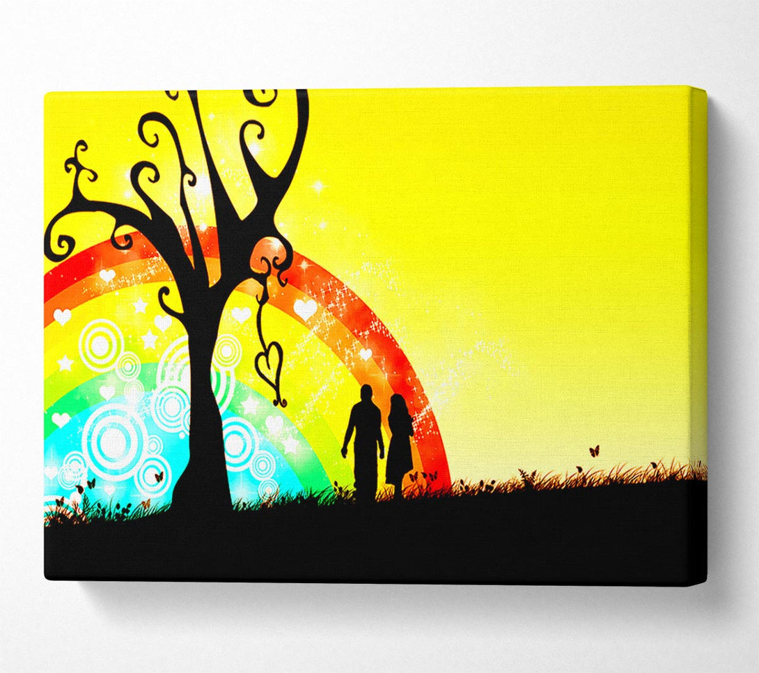  A Canvas Print of Love Rainbow Canvas Art