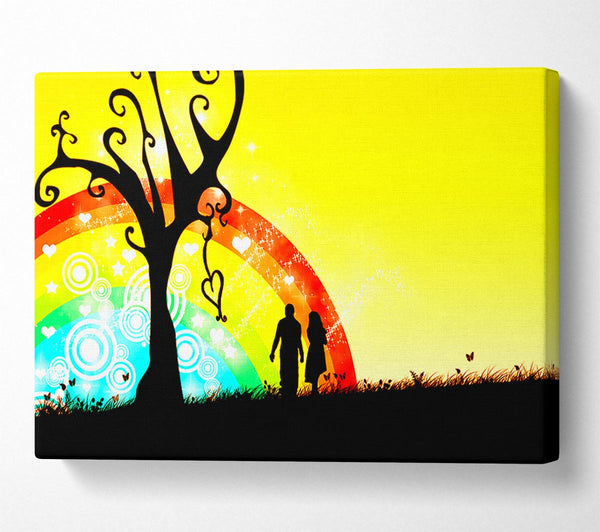 A Canvas Print of Love Rainbow Canvas Art