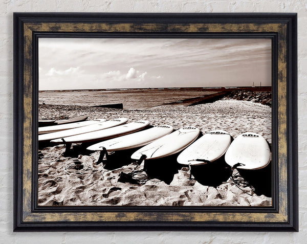 Surfers Pick Framed Print