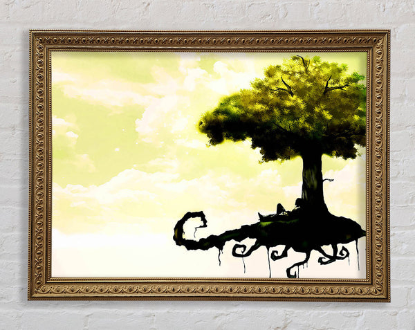 Floating Tree Framed Print