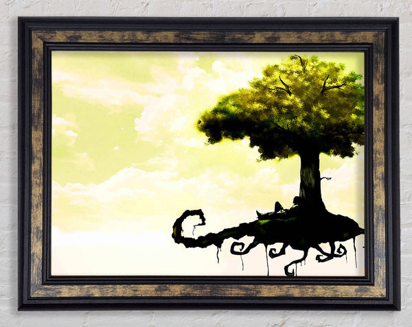Floating Tree Framed Print