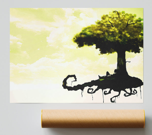 Floating Tree Poster