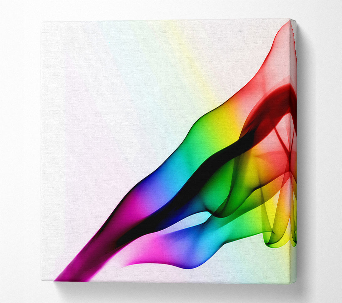  A Canvas Print of Rainbow Ribbons Canvas Art