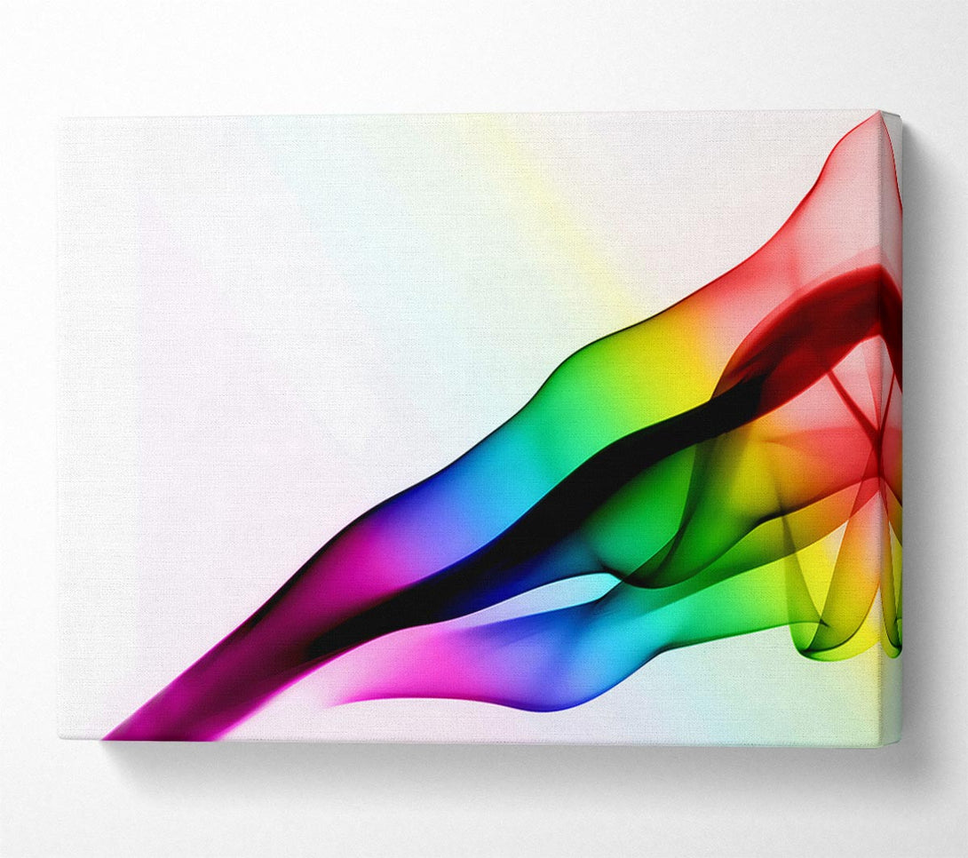  A Canvas Print of Rainbow Ribbons Canvas Art