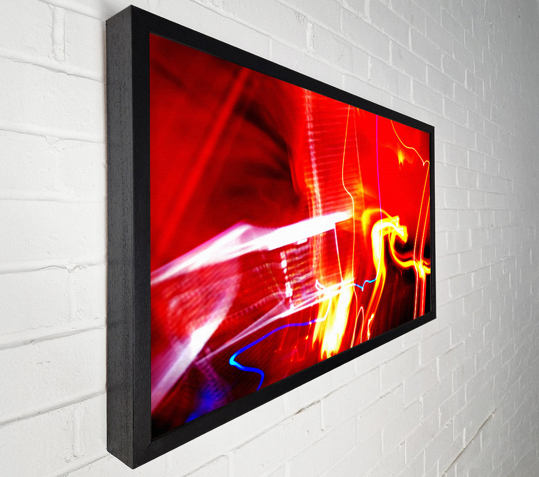  A Canvas Print of Red Light Flames Canvas Print