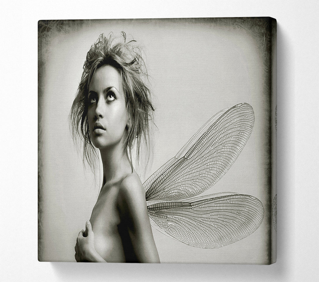  A Canvas Print of Exotic Fairy Wings Close-up Canvas Wall Art
