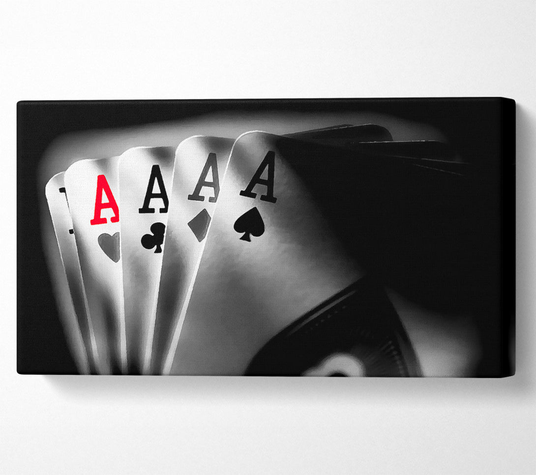  A Canvas Print of Poker Aces Canvas Print