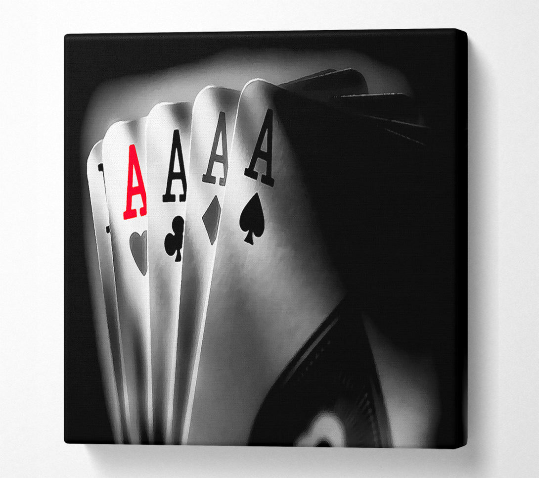  A Canvas Print of Poker Aces Canvas Print