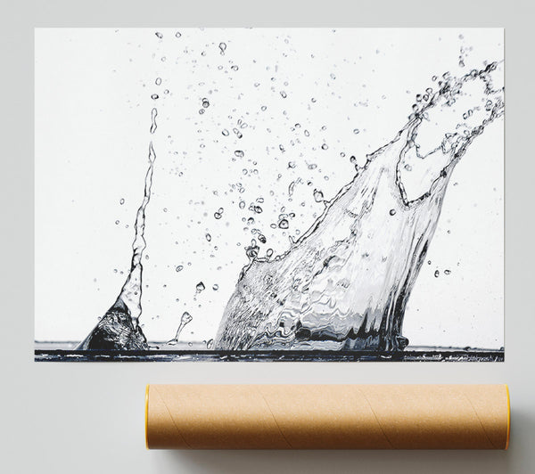 Water Splash Eruption Poster