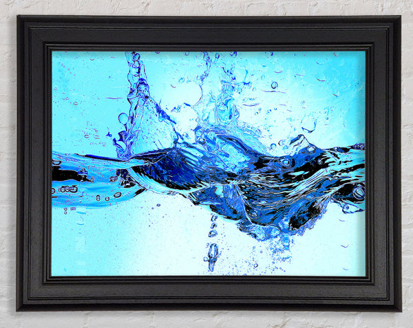 Crash Of The Water Splash Framed Print