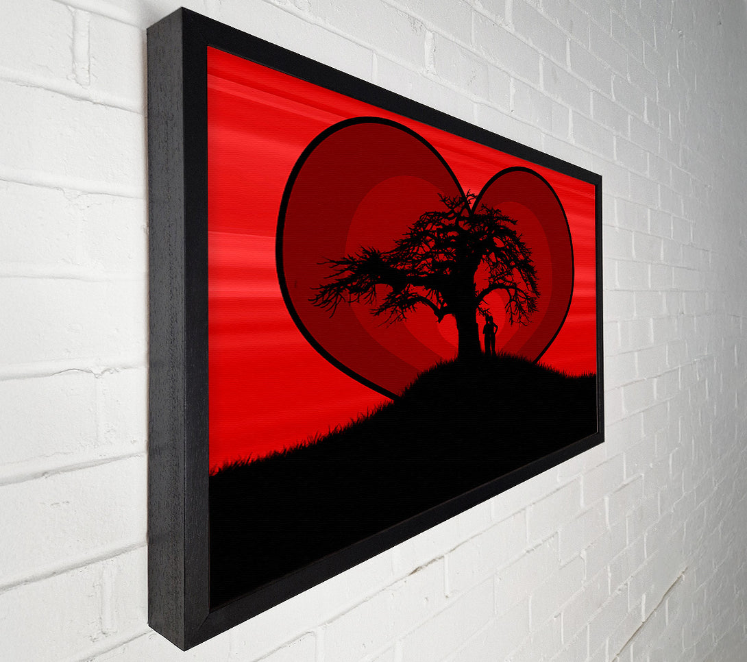  A Canvas Print of Lovers At Love Tree Canvas Art