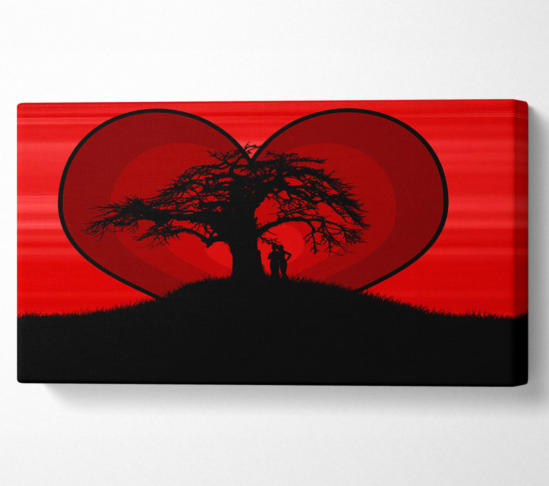  A Canvas Print of Lovers At Love Tree Canvas Art
