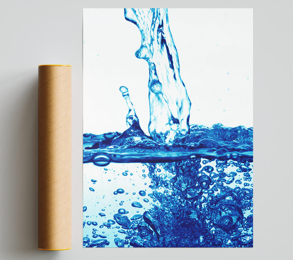 Blue Water Fizz Print