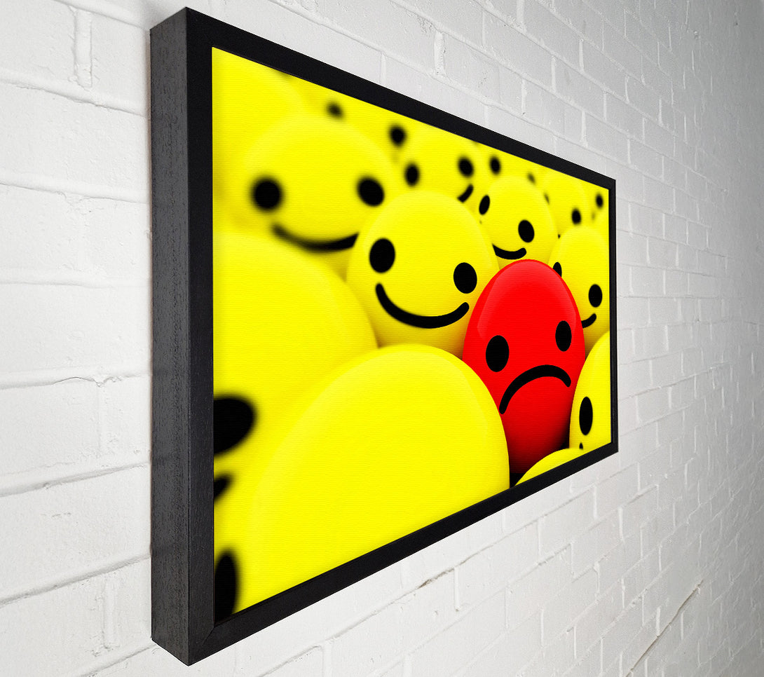  A Canvas Print of Unhappy Red Canvas Wall Art