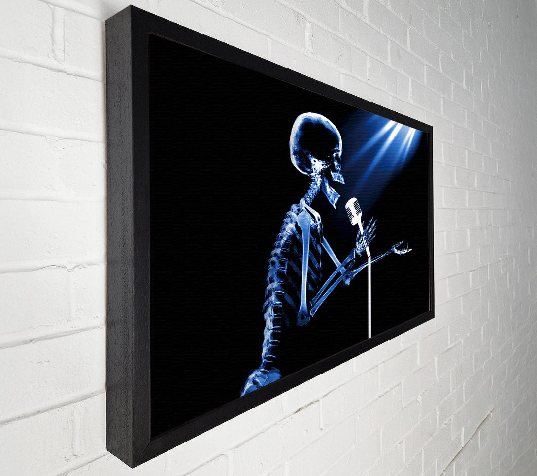 A Canvas Print of Skeleton Singer Canvas Wall Art