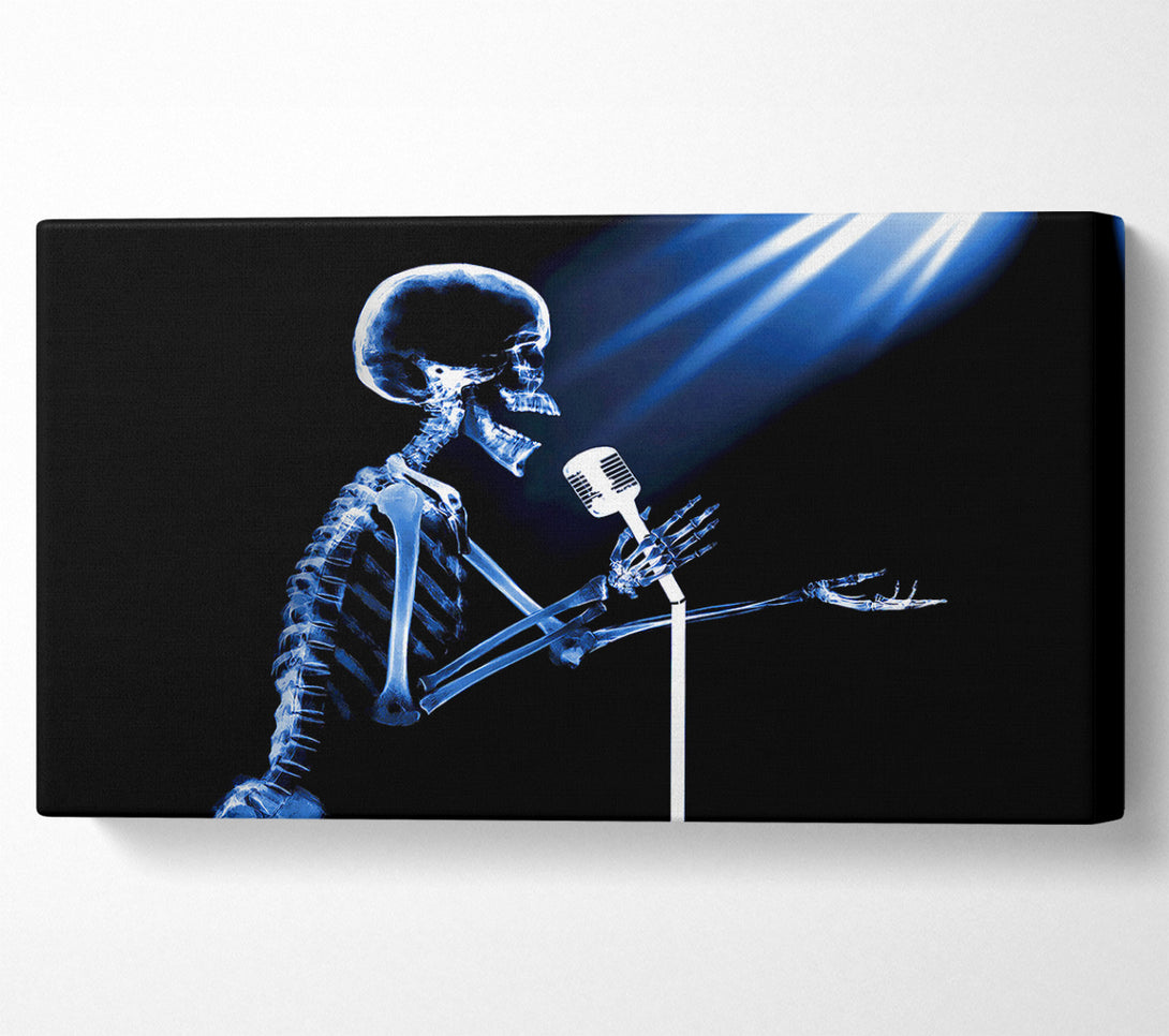  A Canvas Print of Skeleton Singer Canvas Wall Art