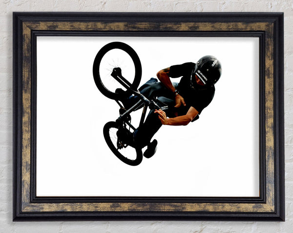Bmx 180 Twist Framed Print