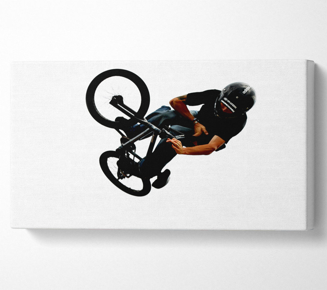  A Canvas Print of Bmx 180 Twist Canvas Art