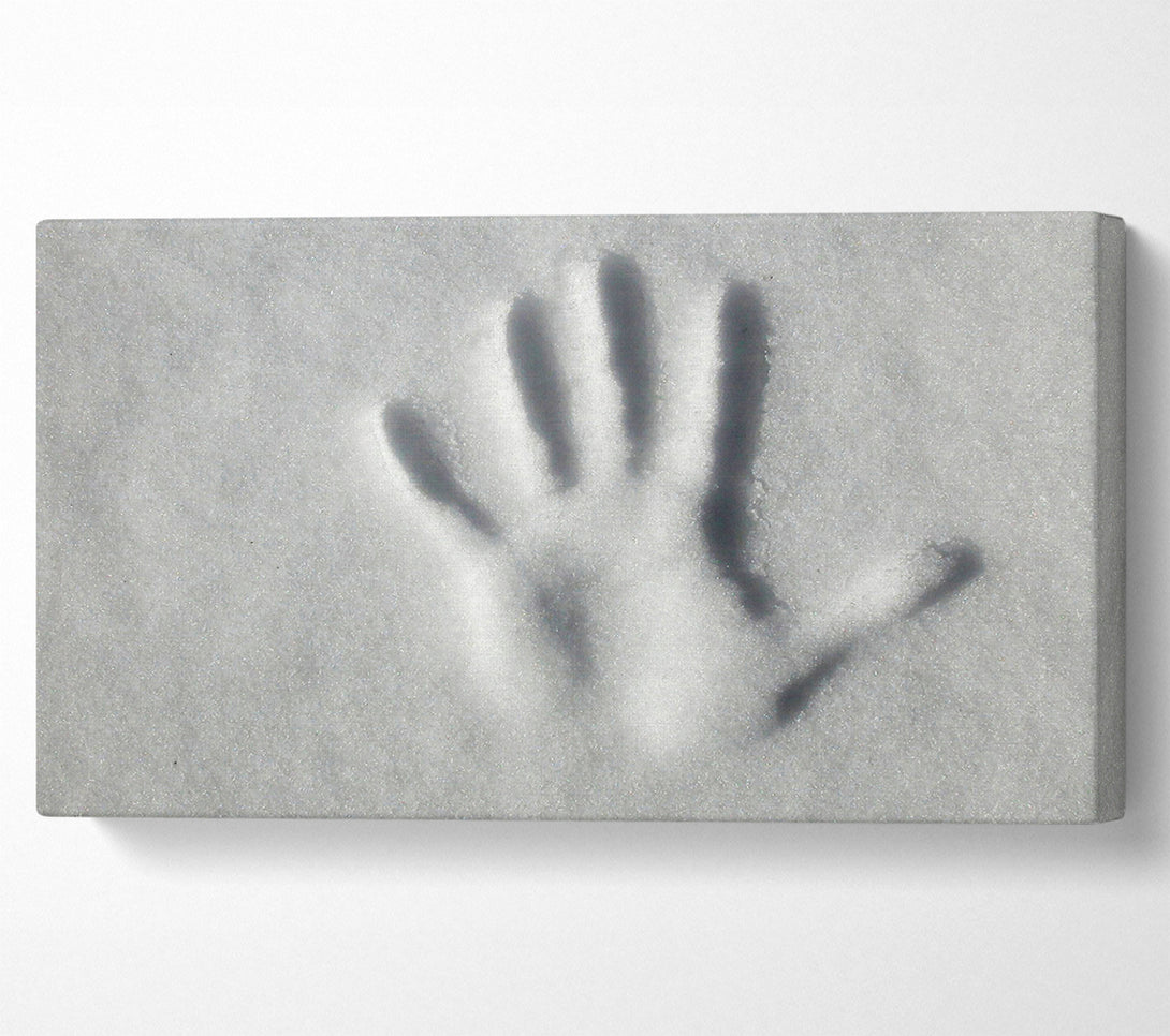  A Canvas Print of Hand Print Of Time Canvas Print