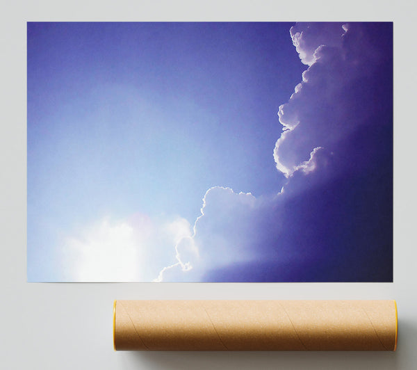 Sun Through The Clouds Poster