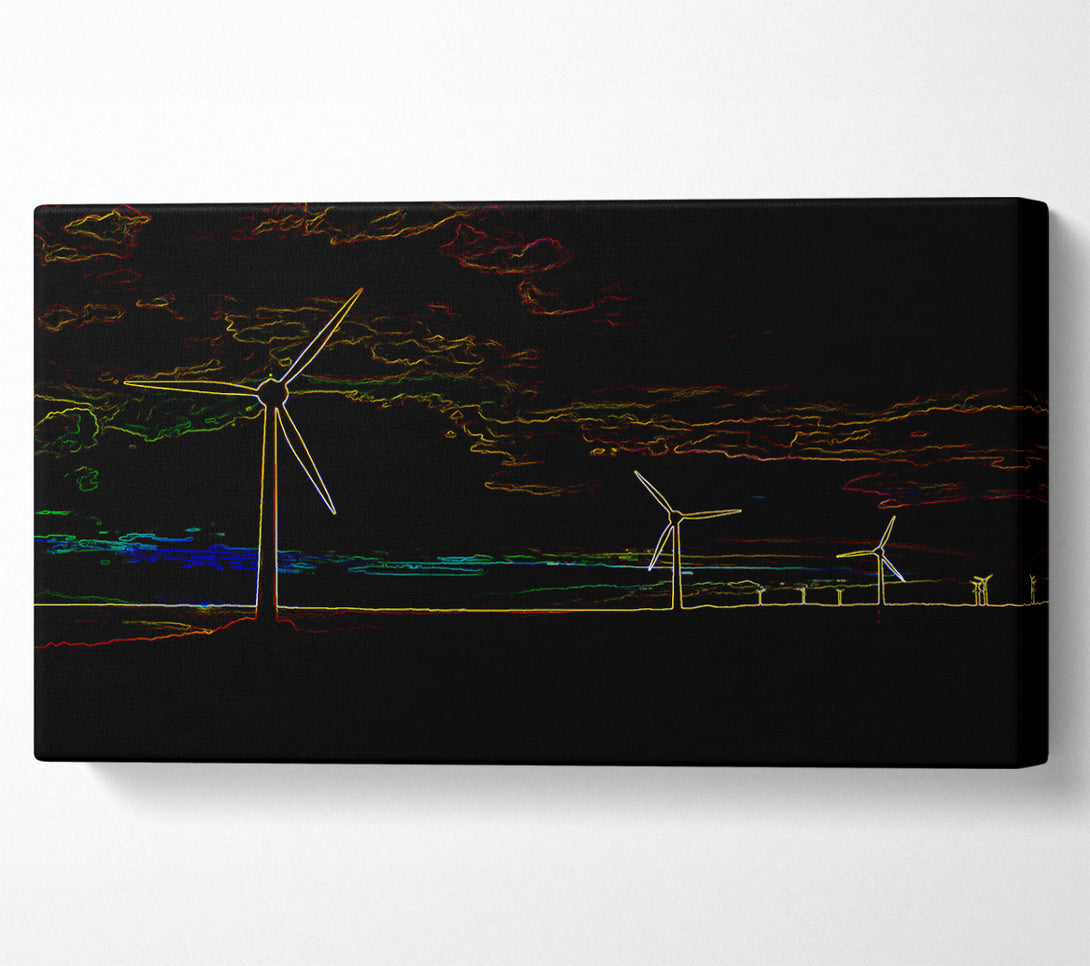  A Canvas Print of Wind Farm 02 Canvas Art