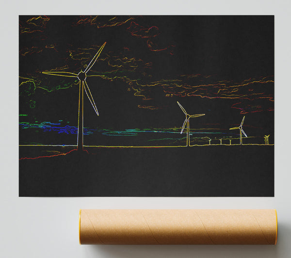 Wind Farm 02 Giclee Print