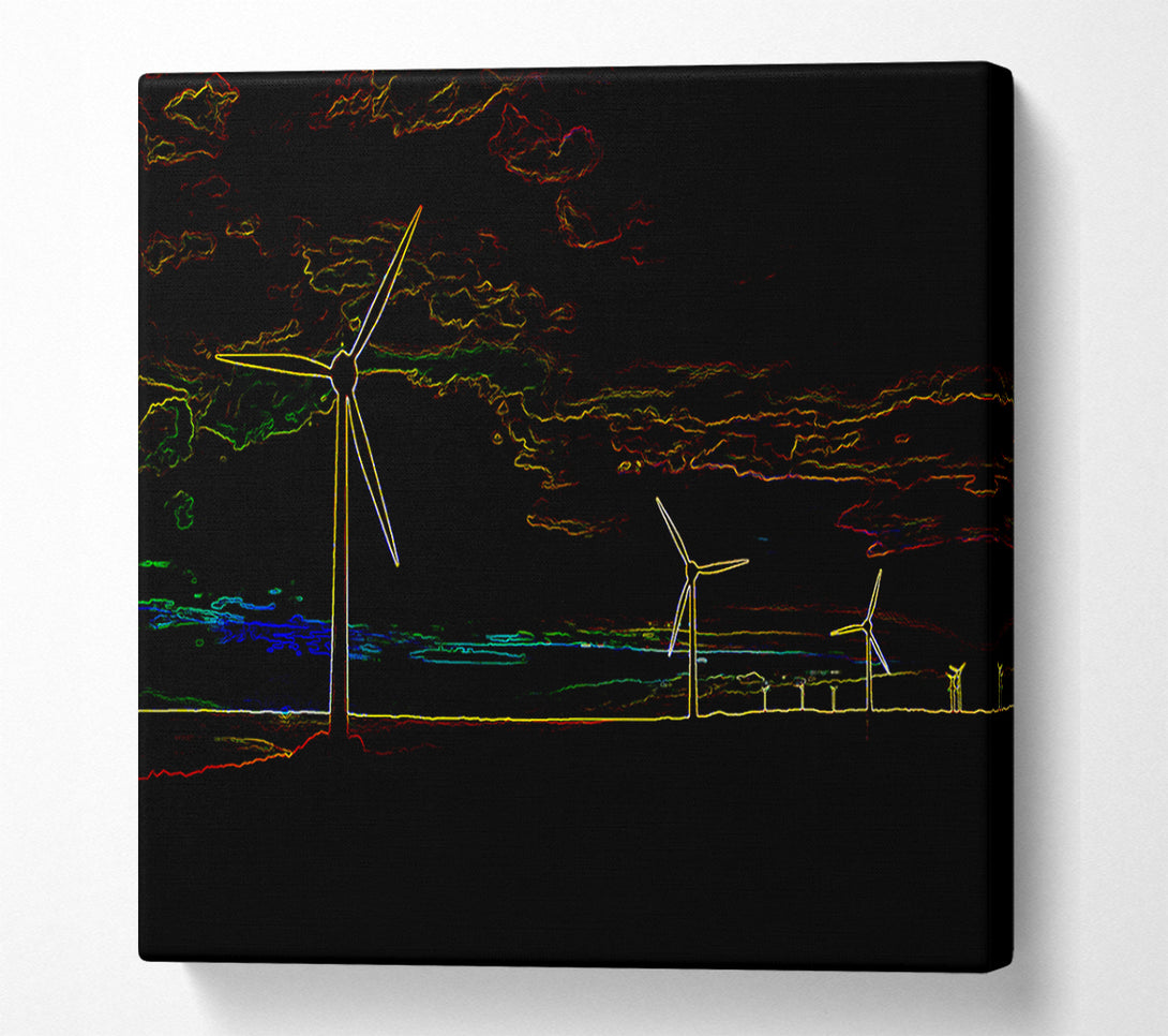  A Canvas Print of Wind Farm 02 Canvas Art