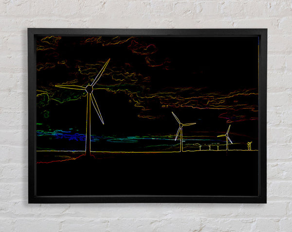 Wind Farm 02 Framed Print