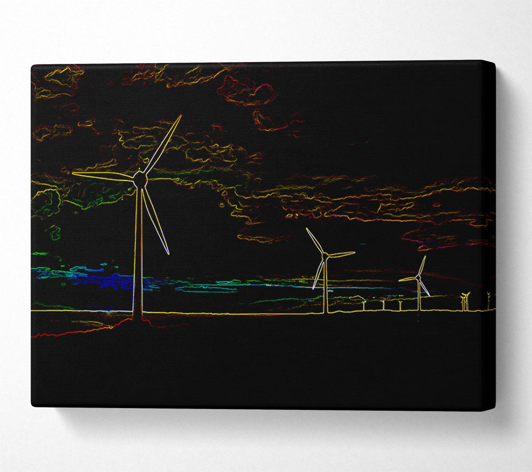  A Canvas Print of Wind Farm 02 Canvas Art