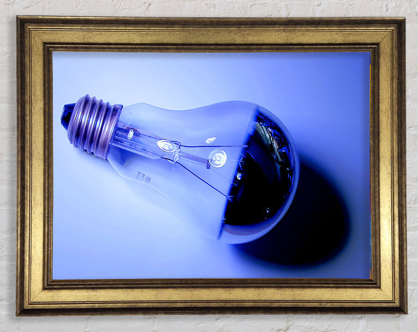 Lightbulb Blues Framed Print