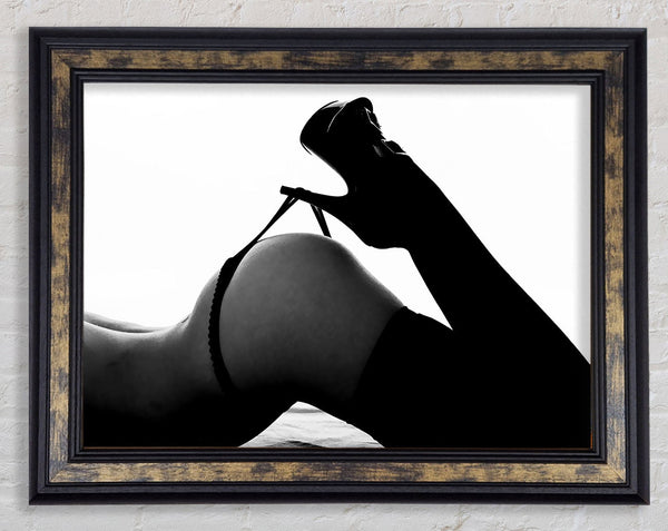 G-String Stockings B n W
