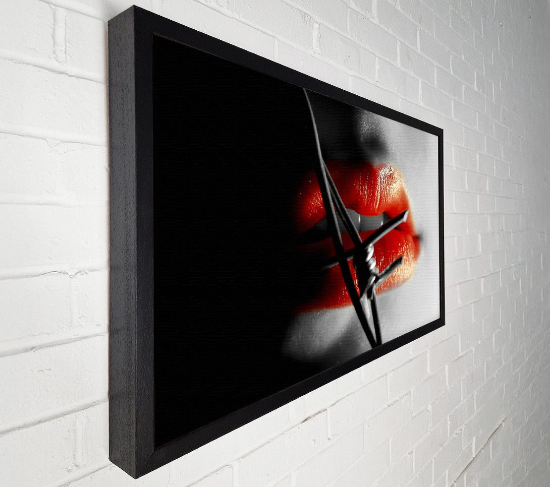 A Canvas Print of Barbed Wire Lips Canvas Art