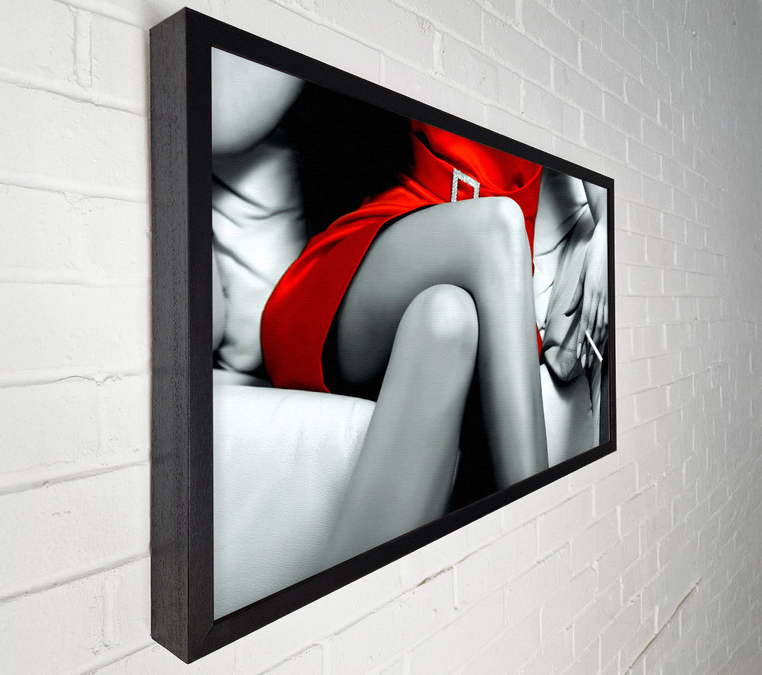  A Canvas Print of Red Dress Canvas Print