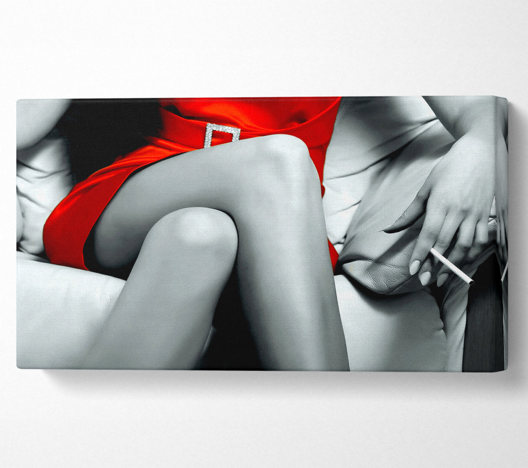  A Canvas Print of Red Dress Canvas Print