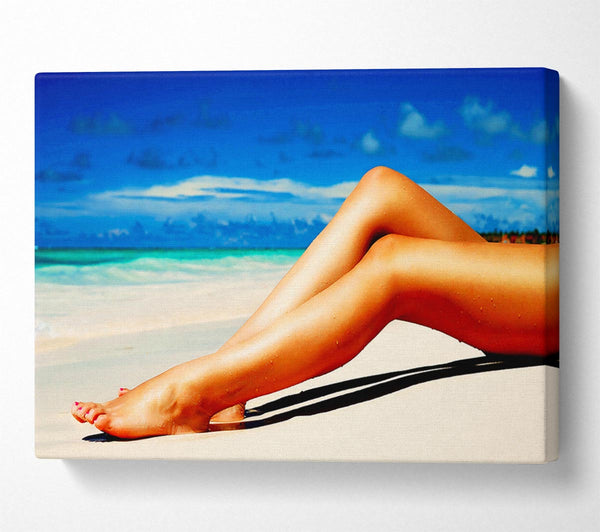  A Canvas Print of Beach Babe Canvas Art