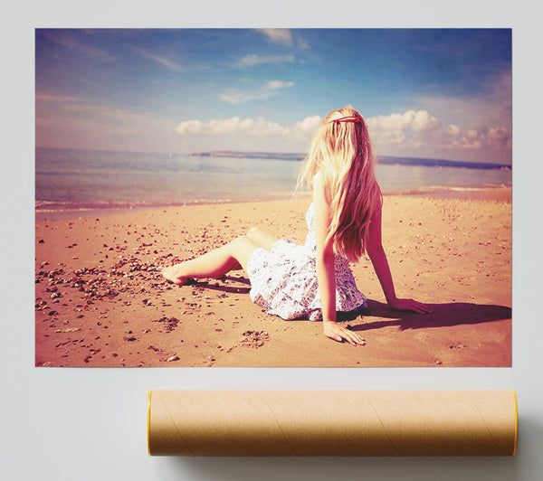 Beach Girl Poster
