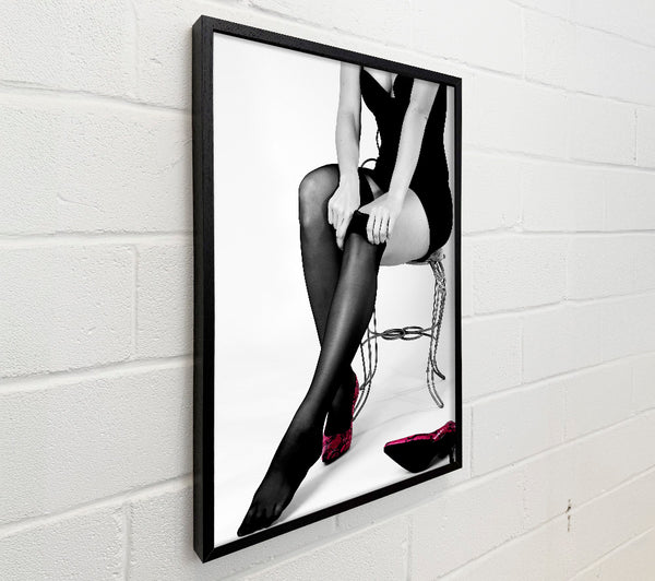 Black Stockings Red Shoes