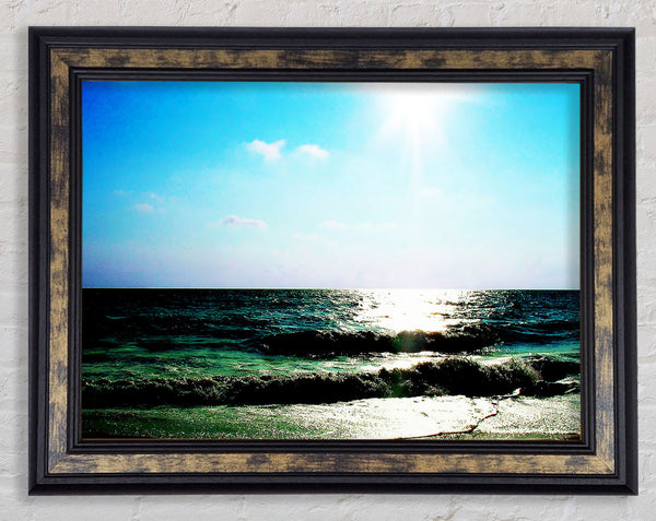 The Waves Of The Ocean Framed Print