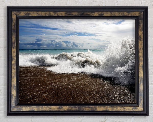 The Oceans Pull Framed Print