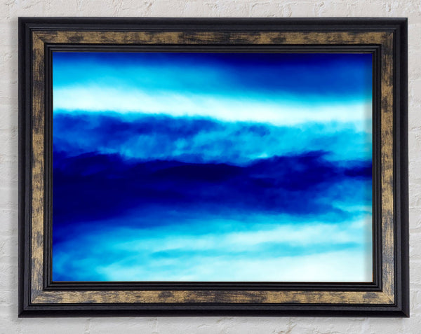 The Blue Mist Framed Print