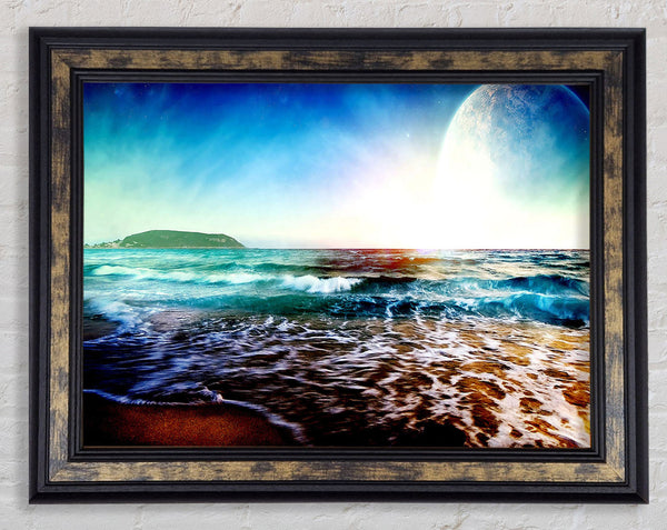The Beach Planet Framed Print