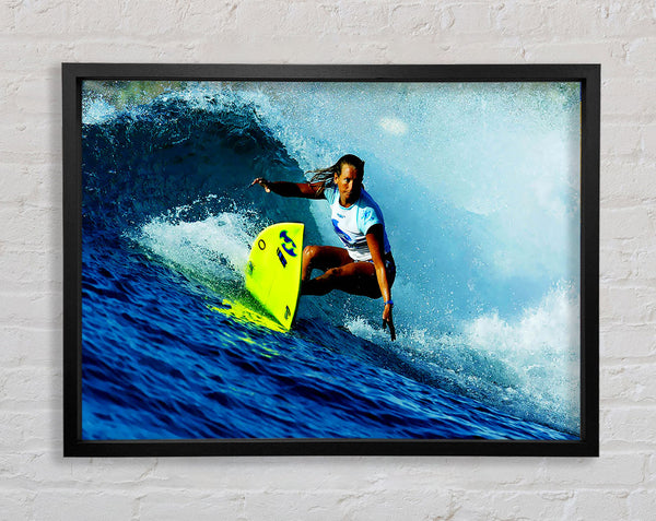 Surfer Number One Female Framed Print