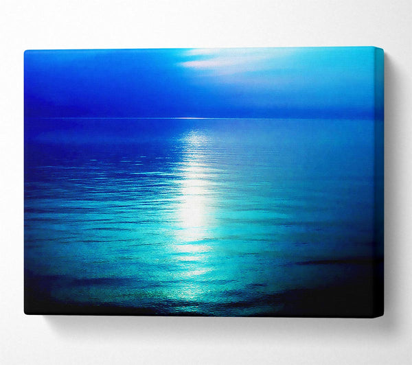  A Canvas Print of Serenity Blue Canvas Art