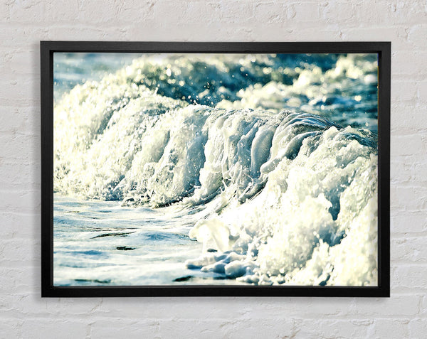 Sea Wave Close Up Framed Print