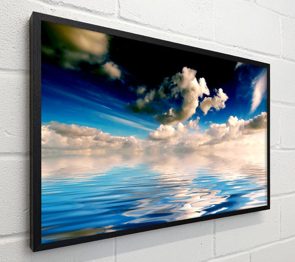 Dramatic Ocean Clouds Blue